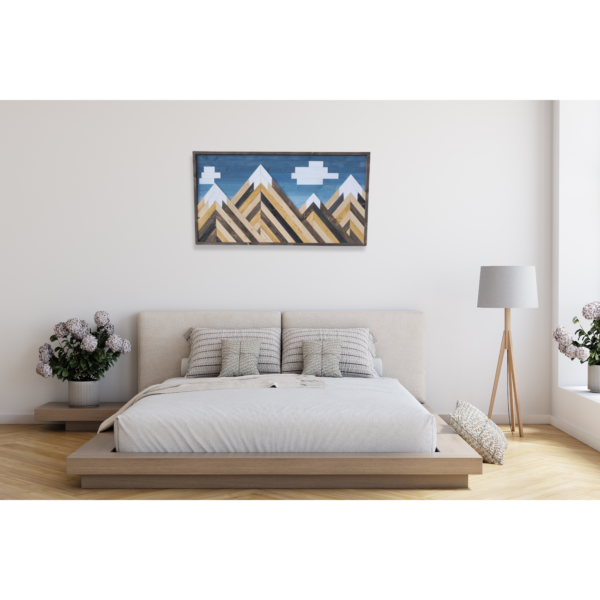 "The Pine Peaks in Clouds" Wall Art