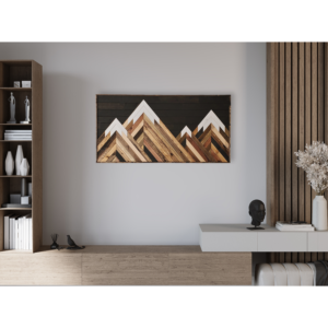 “The Pine Peaks in Black” Wall Art